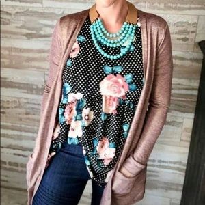 Agnes & Dora sparkle favorite cardigan small NWT